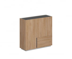 Шкаф Оливер ОЛ-20-17.ГН.ГН.ГН.Р Гикори натуральный / Oliver OL-20-17.GN.GN.GN.R