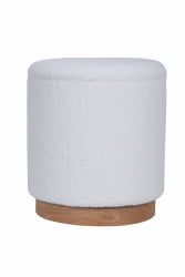 Пуф с ящиком Долли Л тедди Белый / L