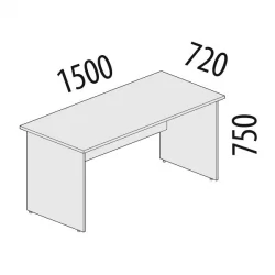 Стол рабочий Альфа 64.10 Дуб Кронберг