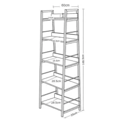 Стеллаж в детскую БРАБИКС ЛОФТ СХ-003 Мореный дуб / BRABIX LOFT SH-003