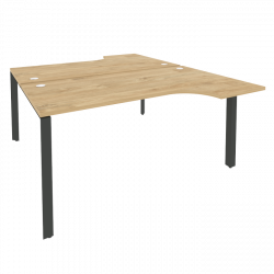 Рабочая станция на П-образном м/к ОНИКС О.МП-Д.СА-1 Тиквуд Светлый/Антрацит / ONIX O.MP-D.SA-1