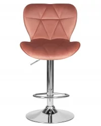 Стул барный ДОБРИН БАРНИ Пудрово-розовый велюр МДЖ9-32 / DOBRIN BARNY MJ9-32