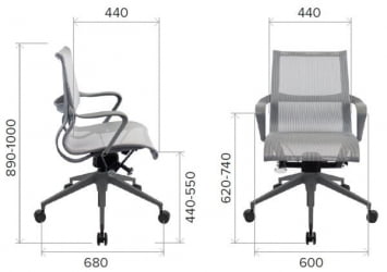 Премиум кресло Еверпроф Чикаго Грей Сетка Зеленый / Everprof Chicago Grey