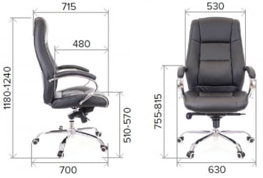 Кресло руководителя Еверпроф Крон М Кожа Бежевый / Everprof Kron M