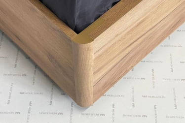 Кровать с подъемным механизмом 160х200 см Адам МСА-06 дуб крафт золотой/грей алькантара (велюр) / MSA-06