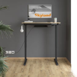 Стол подъемный электрический КСТЕН-УП АТ-001 Дуб светлый/черный / XTEN-UP AT-001