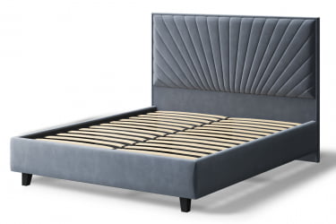 Кровать Леона, 2000кс1600мм, серый / 2000x1600мм,