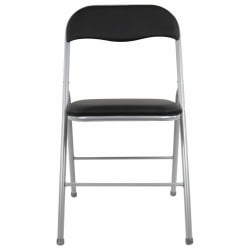 Стул складной БРАБИКС Голф CФ-007 серебристый каркас Черный / BRABIX Golf CF-007