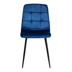 Стул CХИЛЛЙ (мод. ДЖСC-220) Велюр/металл , 44,5х52,5х88 см, Блуе (синий) ХЛР64 / черный / CHILLY (mod. JSC-220) Blue HLR64