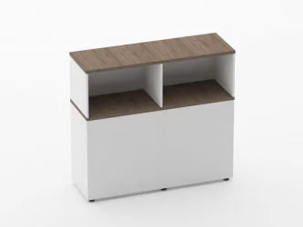 Тумба комбинированная высокая для рабочего модуля Дека 9.04.125 Дуб Верцаска/Белый / Deka
