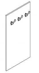 Вешалка-панель с крючками КХП 5010 Белый / KHP