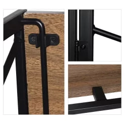 Стол на металлокаркасе БРАБИКС ЛОФТ CД-002 Мореный дуб / BRABIX LOFT CD-002