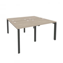 Рабочая станция на П-образном м/к ОНИКС О.МП-Д.РС-4.0.8 Дуб Аттик/Антрацит / ONIX O.MP-D.RS-4.0.8