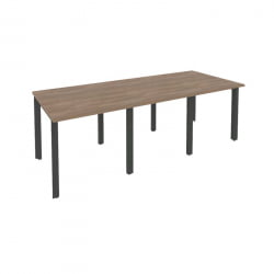 Стол переговорный (3 столешницы) ОНИКС О.МП-ПРГ-3.0 Дуб Аризона/Антрацит / ONIX O.MP-PRG-3.0