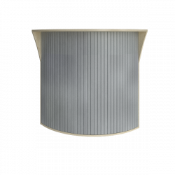 Стойка угловая (радиусный элемент - ролета) Рива А.РС-5.5 Клен / Riva