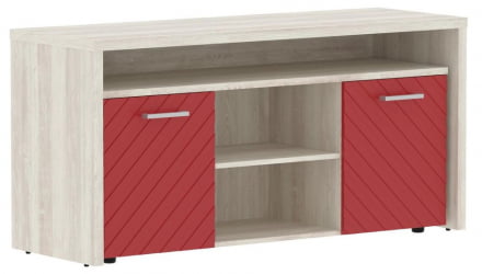 Тумба с фригобаром Торр ЛУКС ТЛТФ-3Д Сосна Эдмонд Красный / Torr LUX TLTF-3D