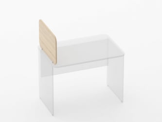 Экран разделительный прямой Глассй 5.14.06 Орех / Glassy