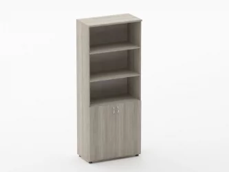 Шкаф высокий полуоткрытый Твин 16.16.141 Дуб Сантана светлый / Twin