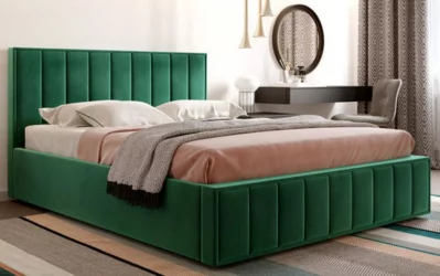 Кровать с ортопедическим основанием Вена 1400 Мора зеленый
