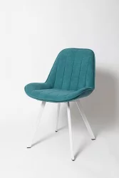 Стул для гостиной К 21 вхите Бирюзовый (К 21\б) / white
