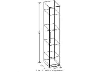 Шкаф для белья БАУХАУС 7 Дуб Сонома (спальня) / BAUHAUS