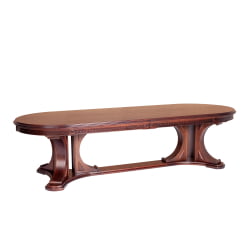 Стол ВЕРСАЛ овальный бук, мдф, 300 (350/400) х 110 х 78 см, Тобаcко / VERSAL Tobacco