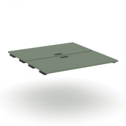 Двойной стол-приставка к двум опорным тумбам/шкафам CОНCЕПТ CН.ДСПР-006 Кобо Черный / CONCEPT CN.DSPR-006