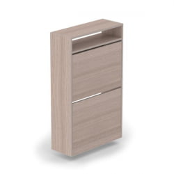 Тумба 2-х уровневая Ясень шимо светлый