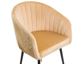 Стул обеденный ДОБРИН МАРЙ Песочный велюр 1922-3 / DOBRIN MARY