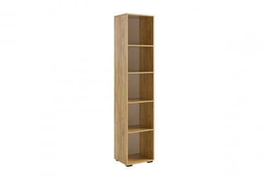 Узкий шкаф в прихожую Бери МПР-023 Дуб крафт золотой/графит / MPR-023