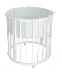 Люлька для новорожденных Меррй Хаппй 01 Белая / Merry Happy