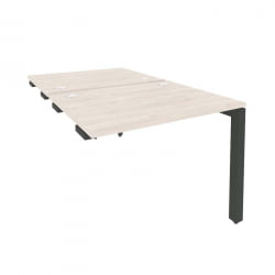 Стол-приставка двойной на П-образном м/к к опорным элем. ОНИКС О.МП-Д.СПР-1.8 Денвер Светлый/Антрацит / ONIX O.MP-D.SPR-1.8