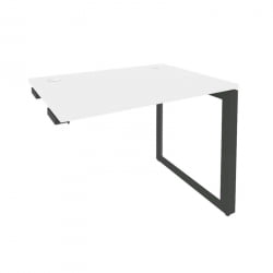 Стол-приставка на О-образном м/к к опорным элементам ОНИКС О.МО-СПР-1.7 Белый Бриллиант/Антрацит / ONIX O.MO-SPR-1.7