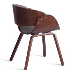 Стул ЛАНДО (мод.8036) дерево / ткань, 59х53х75 см, орех/серый, Аимкаса 28 / LANDO (mod.8036) Aimcasa