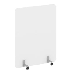 Перегородка на металлических опорах, на роликах Р-лине ДП.Р-120-150 Белый Бриллиант / R-line DP.R-120-150