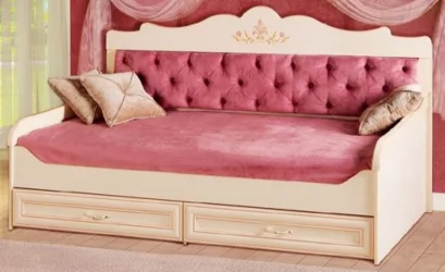 Детская кровать для девочки АЛИСА 550