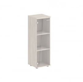 Шкаф средний со стеклом Сигма СГ.814.ОЛ.ГЛ Дуб светлый / Sigma SG.814.OL.GL