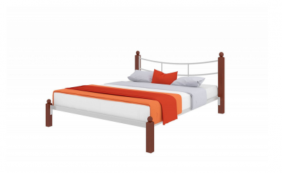 Кровать София Лукс 1200х1900 Белая / Lux