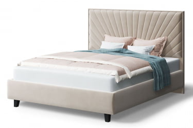 Кровать Леона, 2000кс1600мм, бежевый / 2000x1600мм,