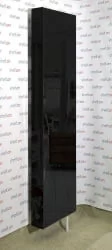 Поворотный шкаф в черном стекле Дриве СП Черный / Drive SP