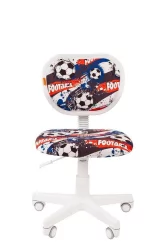Кресло на колёсиках CХАИРМАН КИДС 106 Вхите Футбол / CHAIRMAN KIDS White