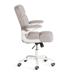 Кресло офисное Лугано Вх ткань теддй, светло-серый / Lugano Wh teddy,