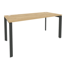 Стол рабочий на П-образном м/к ОНИКС О.МП-СП-4.7 Тиквуд Светлый/Антрацит / ONIX O.MP-SP-4.7