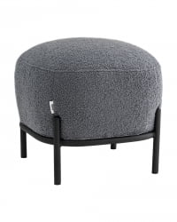 Пуф Стоун П букле Флуффй темно-серый / Fluffy