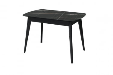 Стол обеденный Прайм, черный тунис/черный