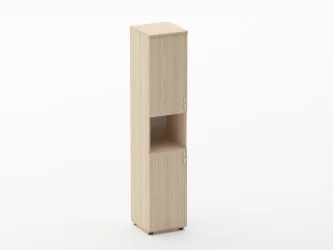 Шкаф высокий закрытый с нишей Твин 16.16.15Л Туя / Twin