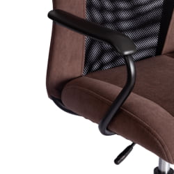 Компьютерное кресло СТАФФ флок/ткань, коричневый/черный, 6/В-11 / STAFF 6/W-11