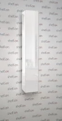 Поворотный шкаф в белом стекле Хоп Шелф Стекло Беленый дуб