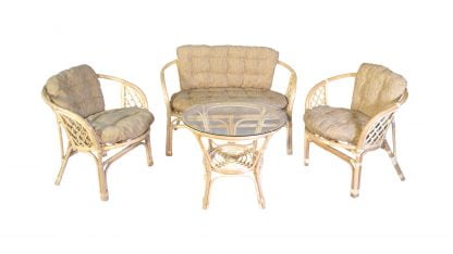 Комплект Багама с диваном, подушки светлые обычные Бахама10 натуральный / Bahama10