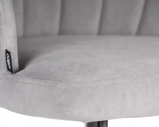 Стул обеденный ДОБРИН НАОМИ (ЭМАЛЬ ЧЕРНЫЙ МУАР велюр Катаниа Смоке) / DOBRIN NAOMI Catania Smoke)